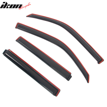 Fits 09-15 Honda Pilot Window Visors In Channel Deflectors Rain Vent Guard 4PCS