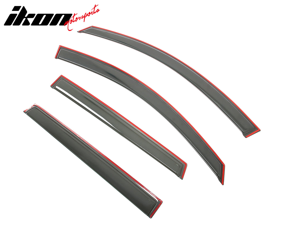 Fits 09-17 Chevrolet Traverse Window Visors Vent Sun Guards Deflector In-Channel