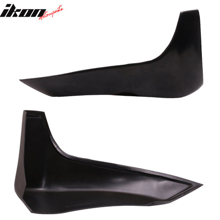 Fits 09-19 Nissan 370Z Rear Bumper Underbody Side Splitter Corner Aprons Spat PU