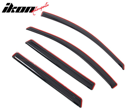 Fits 09-20 Dodge Journey Window Visors Vent Rain Sun Guards Deflector In-Channel