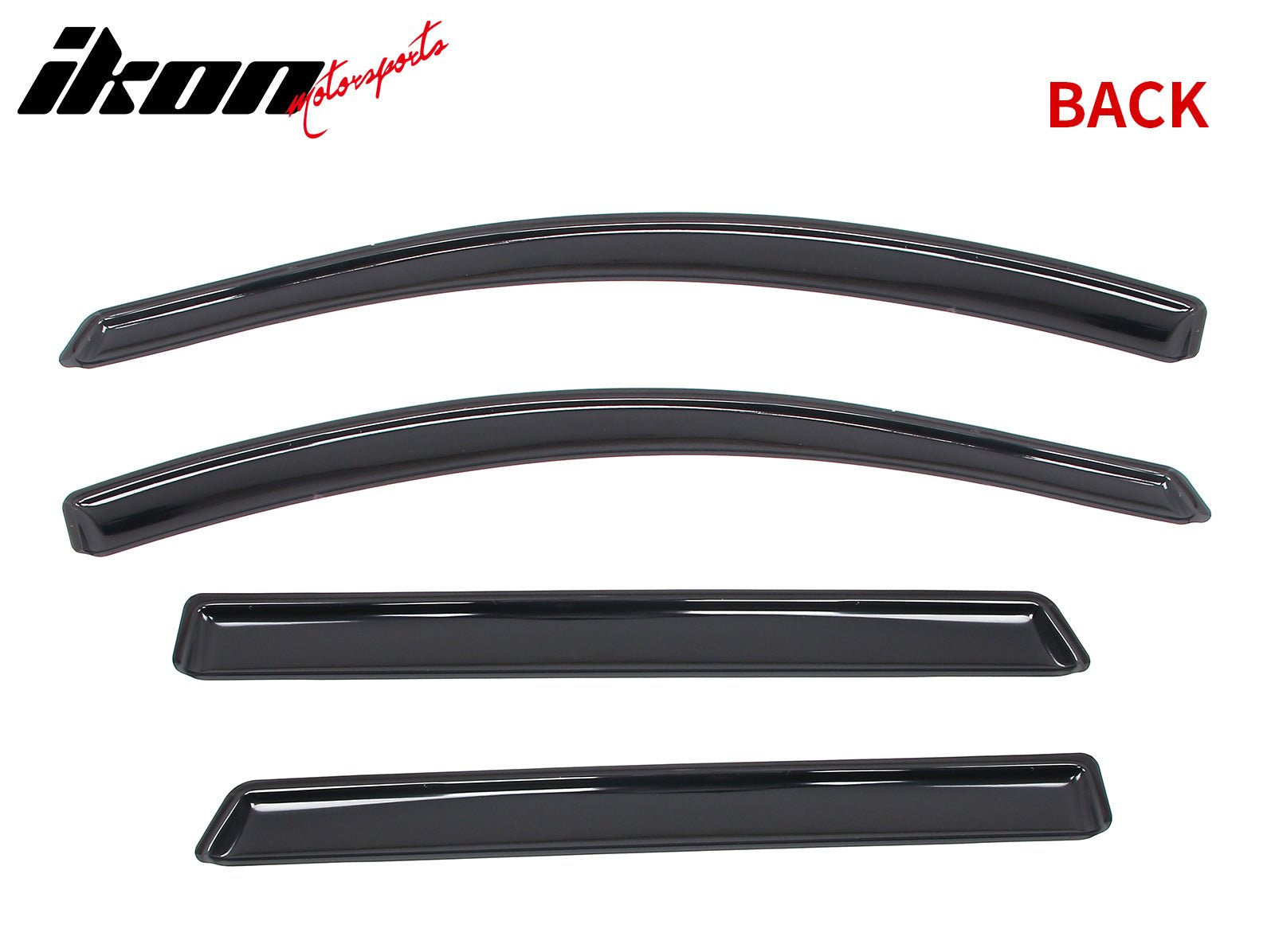 Fits 09-20 Dodge Journey Window Visors Vent Rain Sun Guards Deflector In-Channel