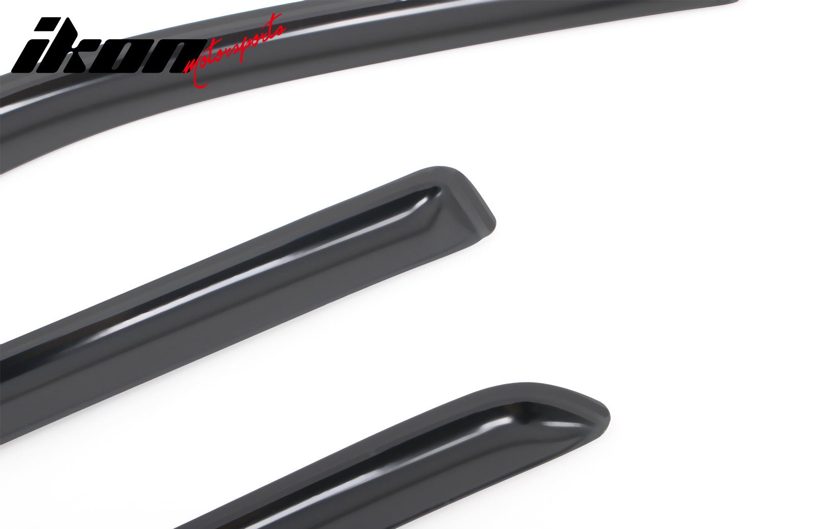 2009 - 2024 Dodge Ram 1500 Classic Quad Cab Smoke Window Visors AcrylicIkon Motorsports