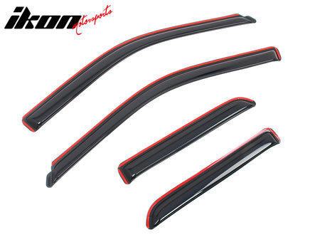 Fits 09-24 Dodge Ram 1500 & Classic Quad Cab Window Visors Deflectors In-Channel