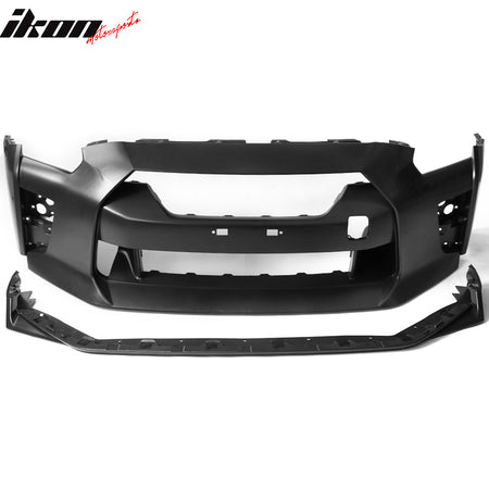 Fits 09-24 Nissan GTR R35 Front & Rear Bumper & Hood & Side Skirts & Headlights