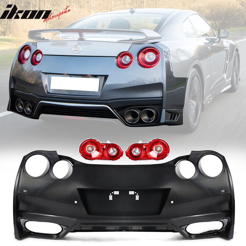 2009-2024 Nissan GTR R35 OE Rear Bumper + Tail Lights 2PC