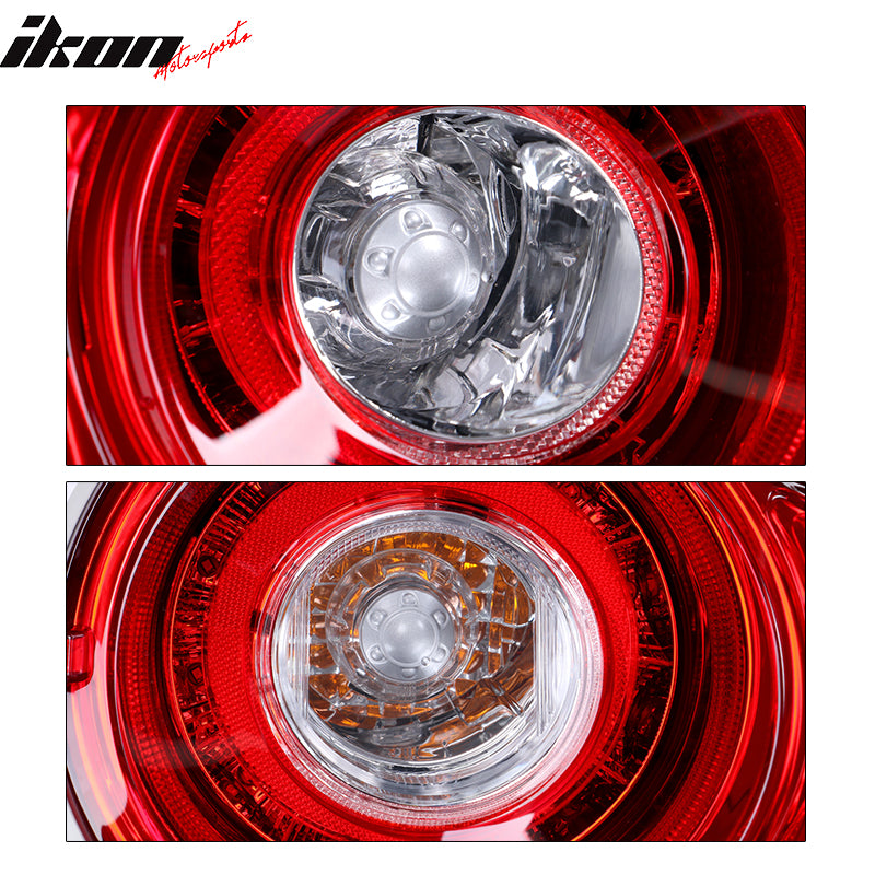 Fits 09-24 Nissan GTR R35 OE Factory Style Rear Bumper Cover + Tail Lights 2PC