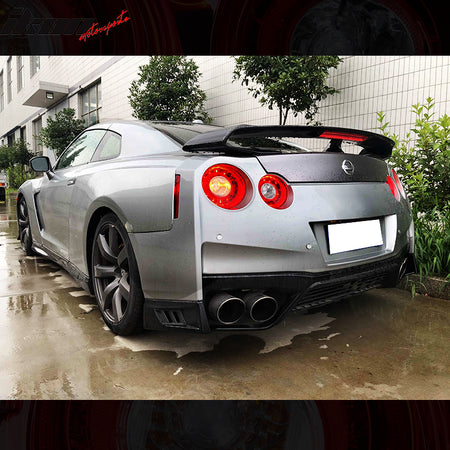 Fits 09-24 Nissan GTR R35 OE Factory Style Rear Bumper Cover + Tail Lights 2PC