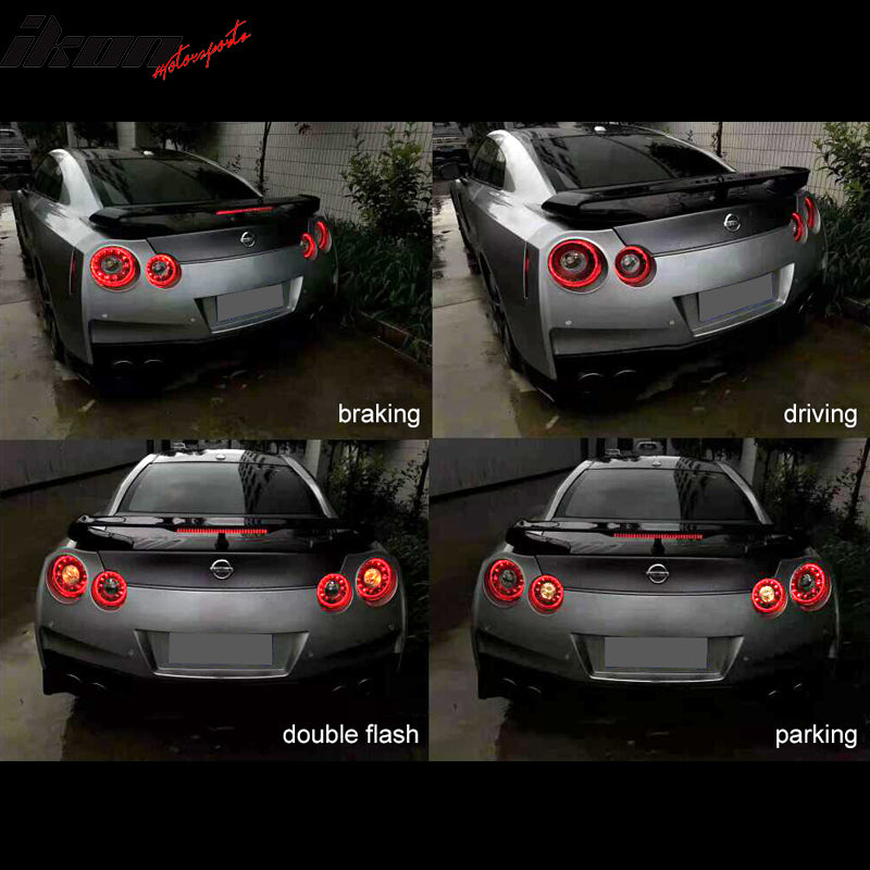Fits 09-24 Nissan GTR R35 OE Factory Style LED Headlights + Brake Tail Light 4PC