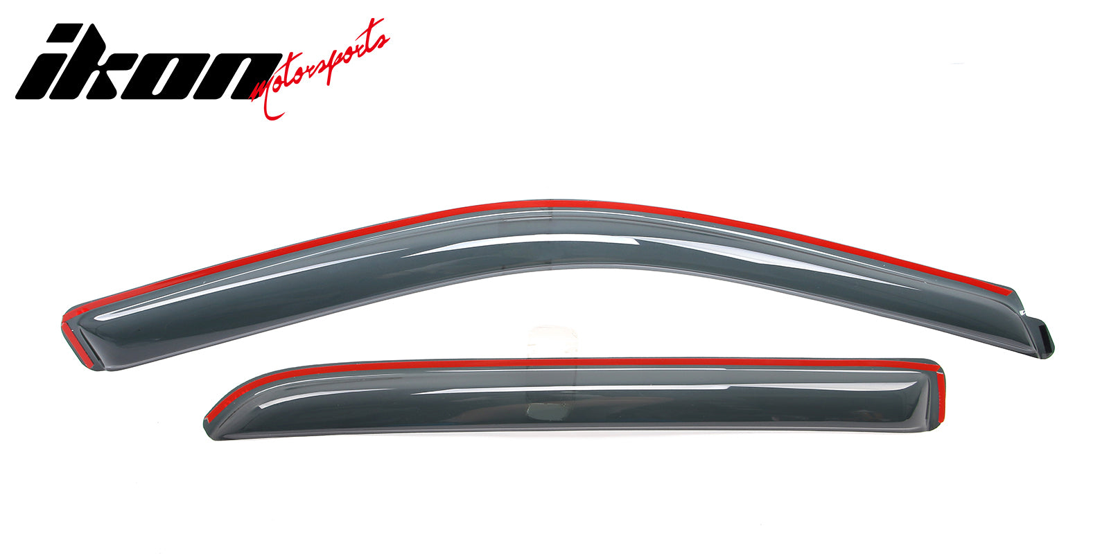 Fits 09-25 Dodge Ram 1500 2500 Crew Cab Window Visors Rain Deflectors In-Channel