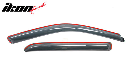 Fits 09-25 Dodge Ram 1500 2500 Crew Cab Window Visors Rain Deflectors In-Channel