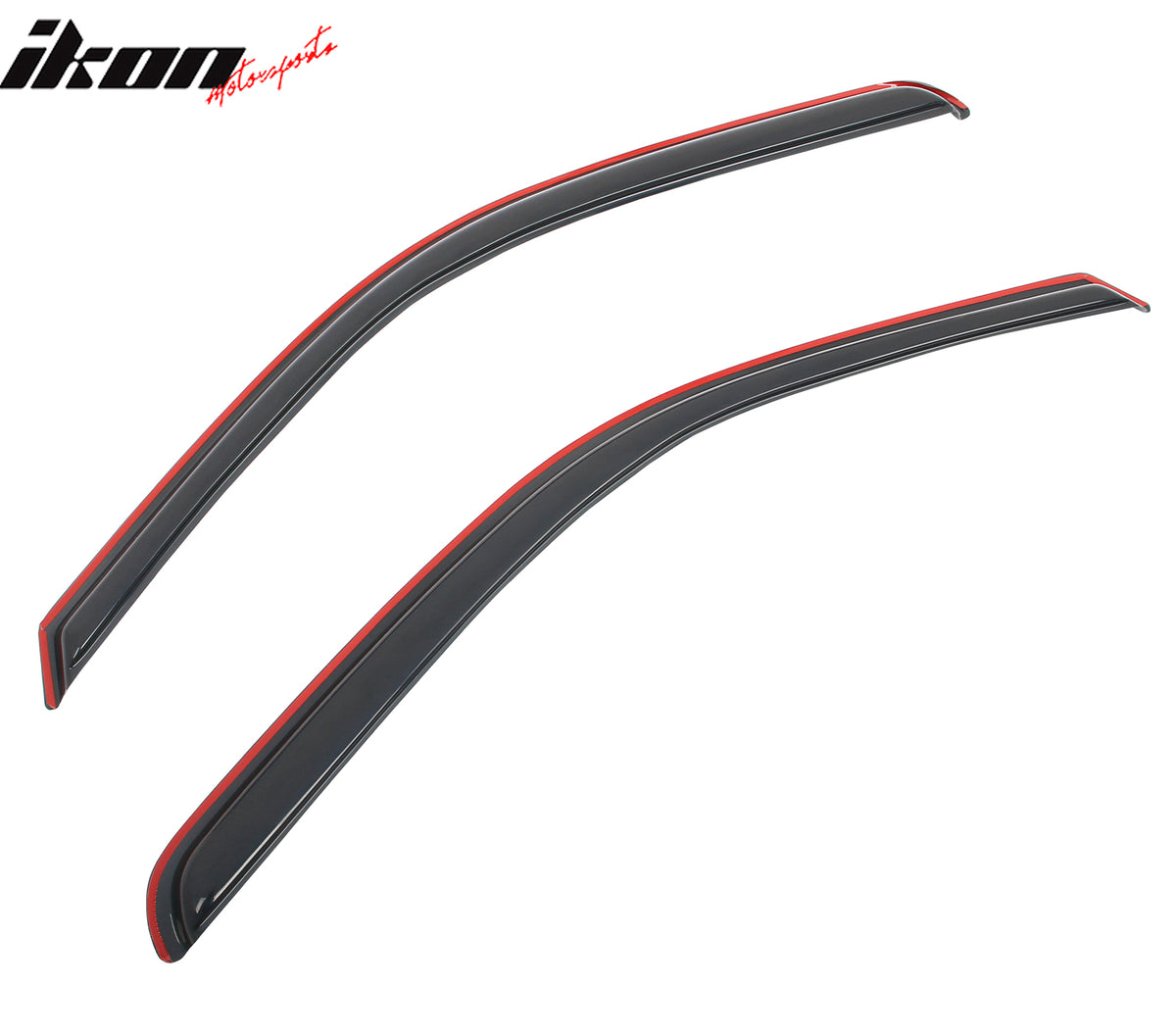 IKON MOTORSPORTS In Channel Window Visors Compatible with 09-18 Dodge Ram 1500 19-24 Ram 1500 Classic 10-25 2500 3500 Standard Cab, Acrylic Smoke/Tinted Rain Guards, Side Window Wind Deflectors 2PCS