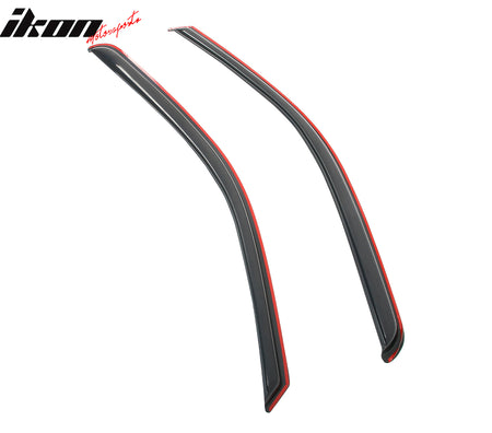 Fits 09-25 Dodge Ram 1500 2500 Standard Cab Window Visors Deflectors In-Channel