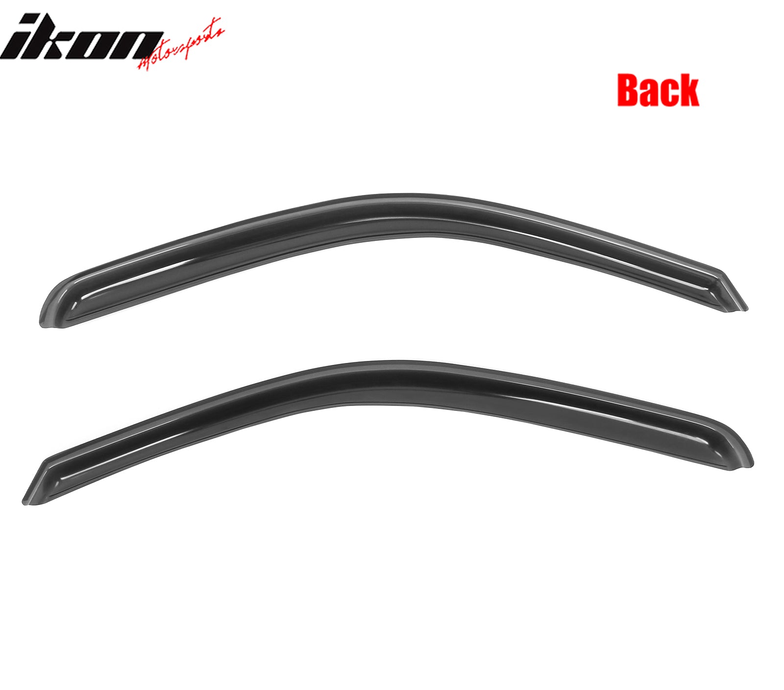 Fits 09-25 Dodge Ram 1500 2500 Standard Cab Window Visors Deflectors In-Channel