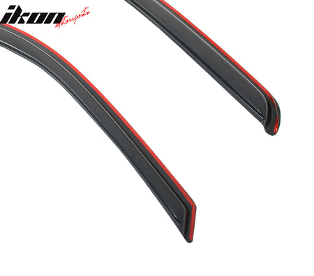 Fits 09-25 Dodge Ram 1500 2500 Standard Cab Window Visors Deflectors In-Channel