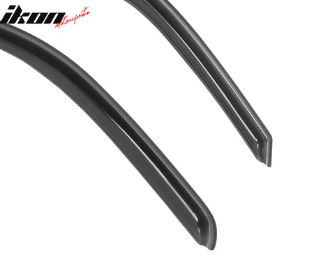 Fits 09-25 Dodge Ram 1500 2500 Standard Cab Window Visors Deflectors In-Channel