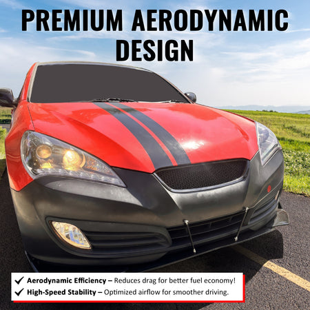 Fits 10-12 Hyundai Genesis Coupe Honeycomb Style Upper Grille Matte Black ABS