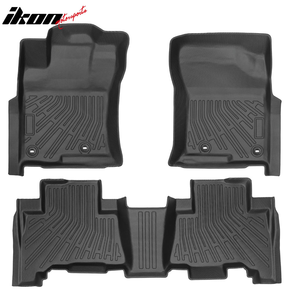 2010-2012 Toyota 4Runner & 10-13 Lexus GX460 Anti-Slip Floor Mats Carpets TPE