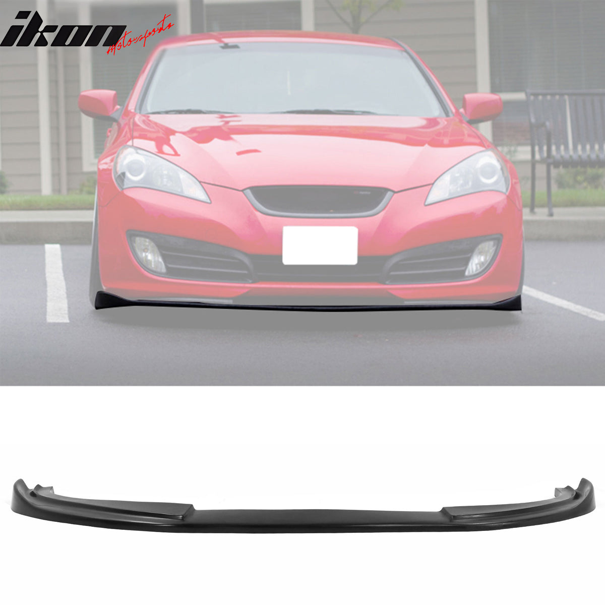 Compatible With 2010-2012 Hyundai Genesis Coupe Sport Front + Rear Bumper Lip Urethane