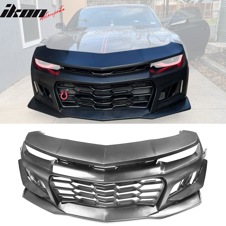 2010-2013 Chevy Camaro 1LE Style Front Bumper Cover PP w/ Harnesses