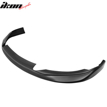 IKON MOTORSPORTS Front Bumper Lip, Compatible with 2010-2013 Nissan Altima Coupe 2-Door, V Style Unpainted Black PU Air Dam Chin Spoiler Protector Splitter 1PC