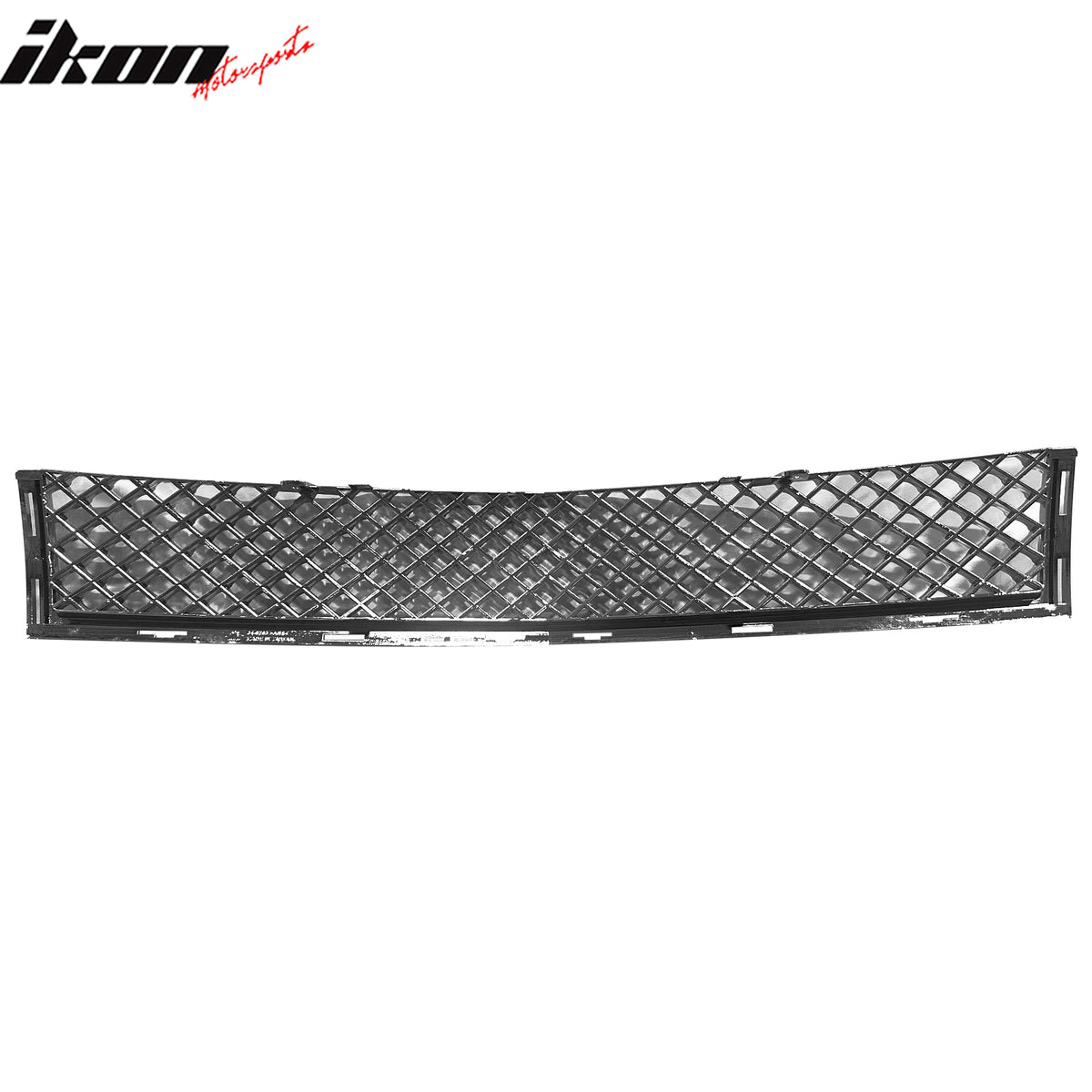 IKON MOTORSPORTS Front Lower Grille, Compatible with 2010-2013 Cadillac SRX, Mesh Style Chrome ABS Plastic Replacement Front Bumper Hood Grille Grill Assembly 1PC