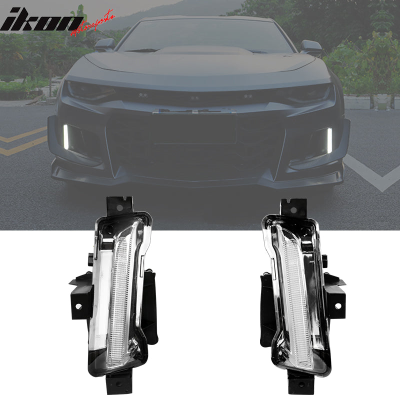 Fits 10-13 Chevy Camaro ZL1 Style Front Bumper Conversion + Headlight Fog Lights