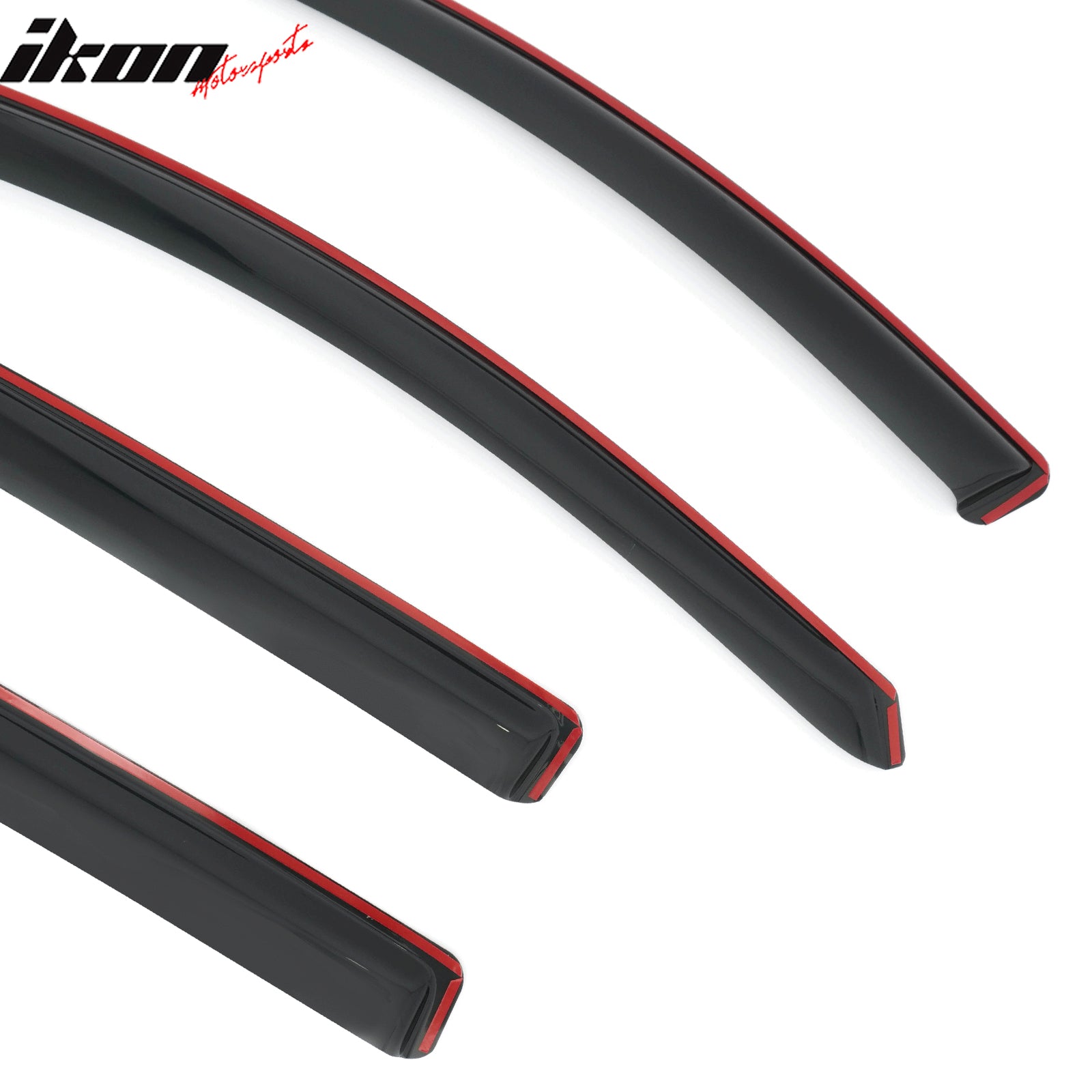 Fits 10-13 Mazda 3 Hatchback In-Channel Window Visors Sun Rain Guard Acrylic 4PC