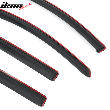 Fits 10-13 Mazda 3 Hatchback In-Channel Window Visors Sun Rain Guard Acrylic 4PC