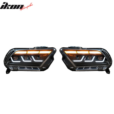 Fits 10-14 Ford Mustang 2024 S650 Style Headlights W/DRL Turn Signal H/L Beam