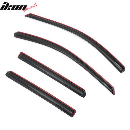 Fits 10-14 Subaru Outback Window Visors In-Channel Sun Rain Guard Side Deflector