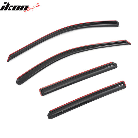 Fits 10-14 Subaru Outback Window Visors In-Channel Sun Rain Guard Side Deflector