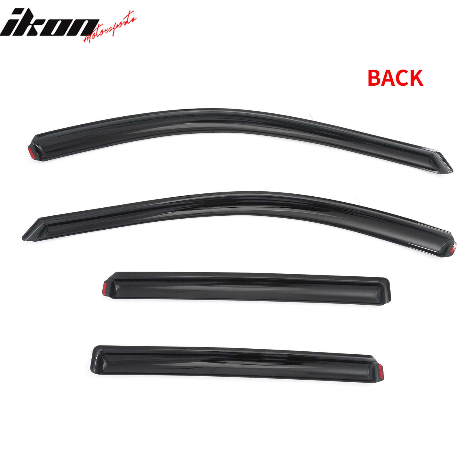 Fits 10-14 Subaru Outback Window Visors In-Channel Sun Rain Guard Side Deflector