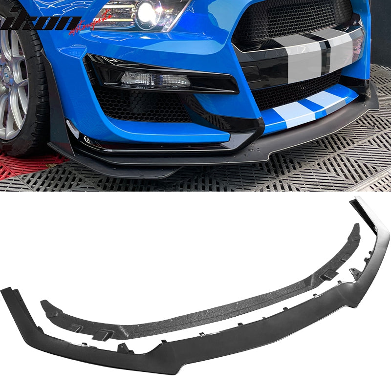 Front Lip Spoiler For 2018-2023 Ford Mustang Matt Black GT-Style Front Bumper Lip Mustang Front Lip Front Lip Spoiler For 2018-2023 Ford Mustang Matt Black GT-Style Front Bumper Lip Mustang Front Lip
