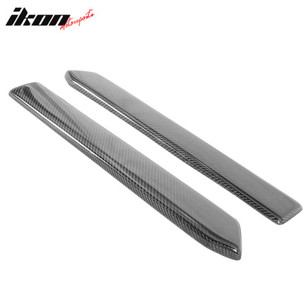 Fits 10-14 Ford Mustang Rear Bumper Lip Aprons Spats Carbon Fiber