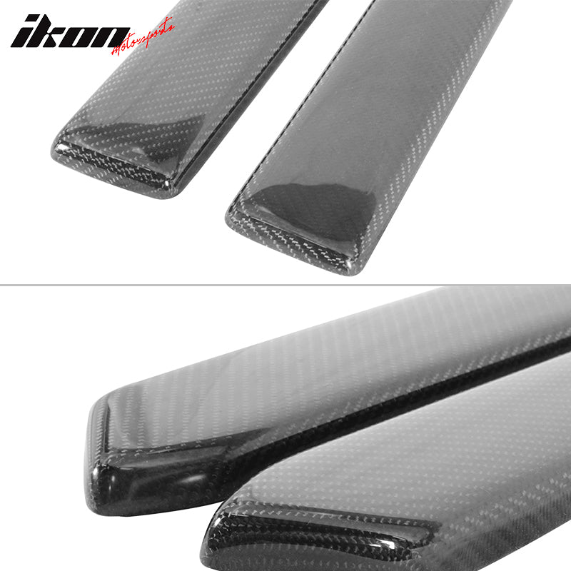 Fits 10-14 Ford Mustang Rear Bumper Lip Aprons Spats Carbon Fiber