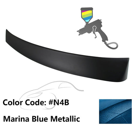 2010 - 2015 Hyundai Elantra OE Style Rear Roof Spoiler ABSPainted N4B Marina Blue MetallicIkon Motorsports