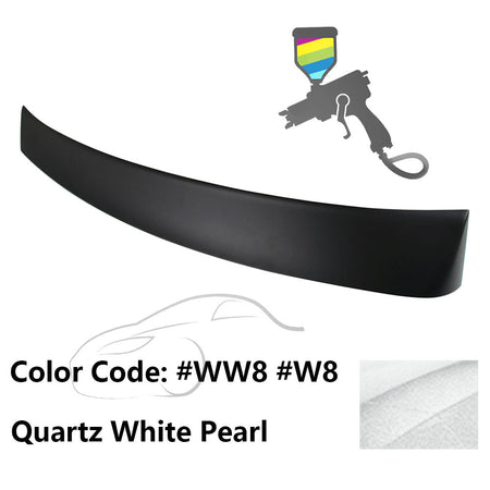 2010 - 2015 Hyundai Elantra OE Style Rear Roof Spoiler ABSPainted WW8 Quartz White PearlIkon Motorsports