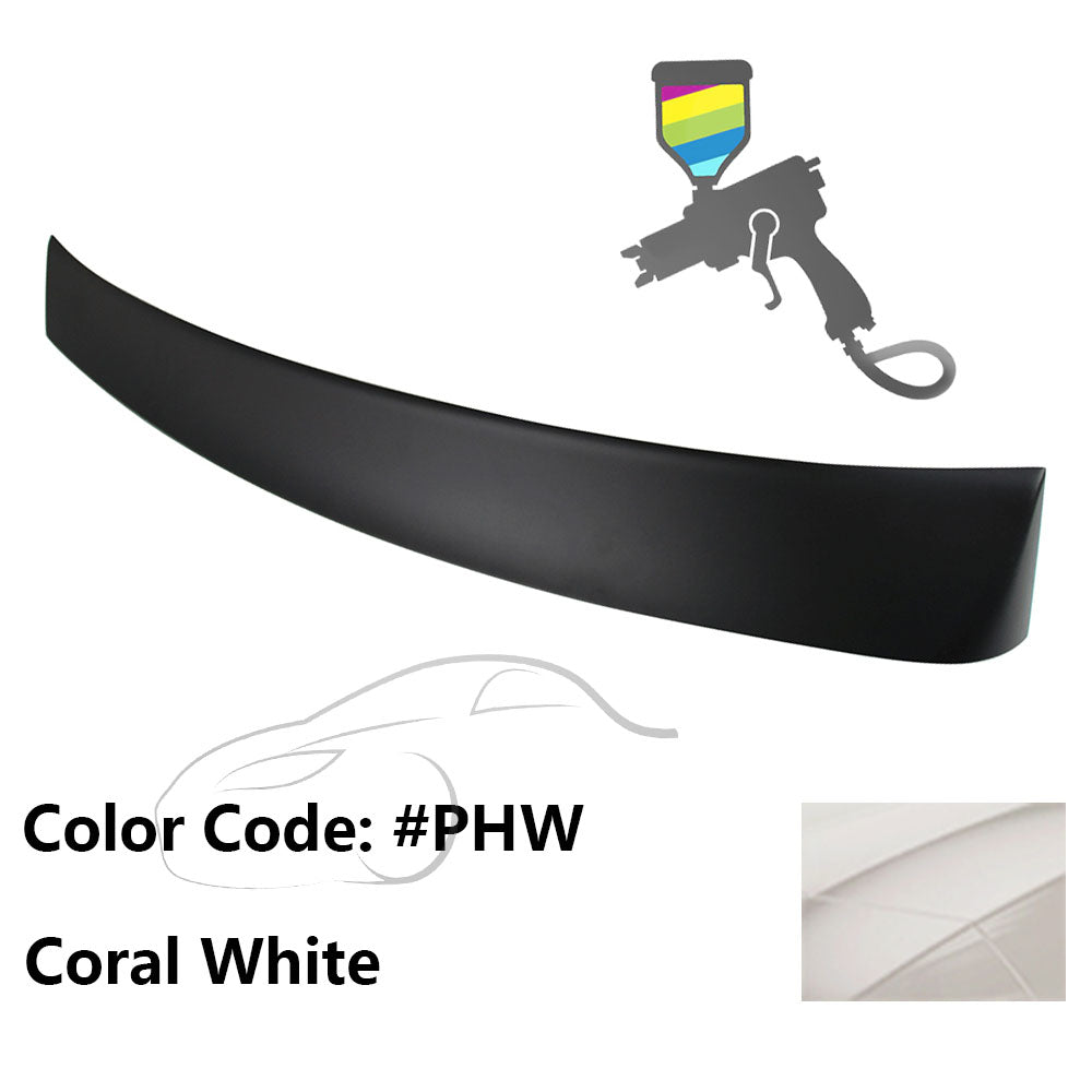 2010 - 2015 Hyundai Elantra OE Style Rear Roof Spoiler ABSPainted PHW Coral WhiteIkon Motorsports