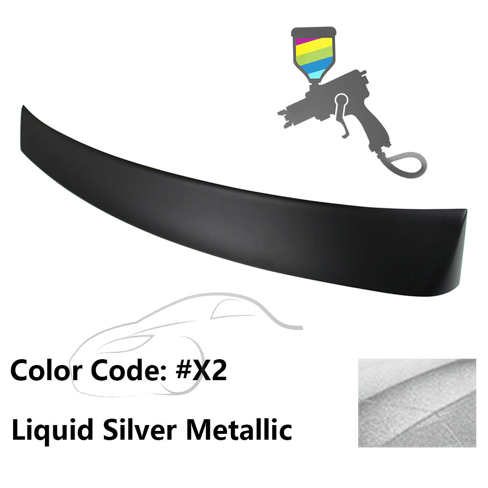 2010 - 2015 Hyundai Elantra OE Style Rear Roof Spoiler ABSPainted X2 Liquid Silver MetallicIkon Motorsports
