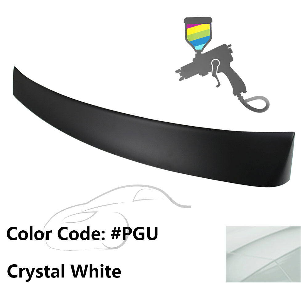 2010 - 2015 Hyundai Elantra OE Style Rear Roof Spoiler ABSPainted PGU Crystal WhiteIkon Motorsports