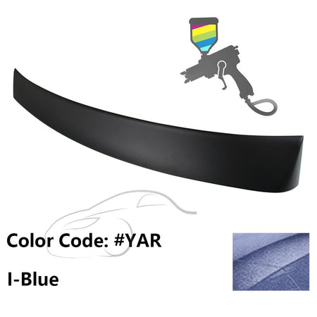 2010 - 2015 Hyundai Elantra OE Style Rear Roof Spoiler ABSPainted YAR I - BlueIkon Motorsports