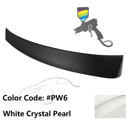 2010 - 2015 Hyundai Elantra OE Style Rear Roof Spoiler ABSPainted PW6 White Crystal PearlIkon Motorsports