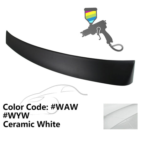 2010 - 2015 Hyundai Elantra OE Style Rear Roof Spoiler ABSPainted WAW Ceramic WhiteIkon Motorsports