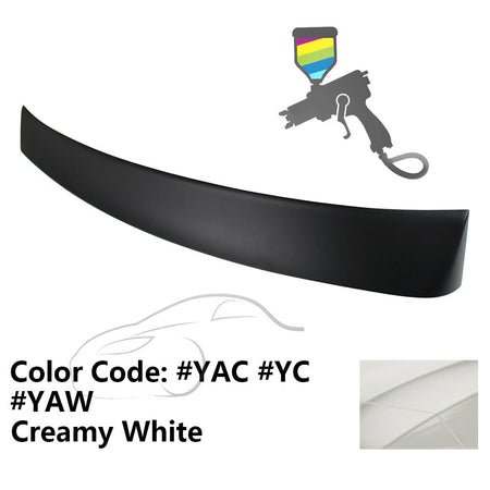 2010 - 2015 Hyundai Elantra OE Style Rear Roof Spoiler ABSPainted YAC Creamy WhiteIkon Motorsports