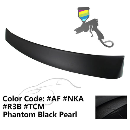 2010 - 2015 Hyundai Elantra OE Style Rear Roof Spoiler ABSPainted AF Phantom Black PearlIkon Motorsports