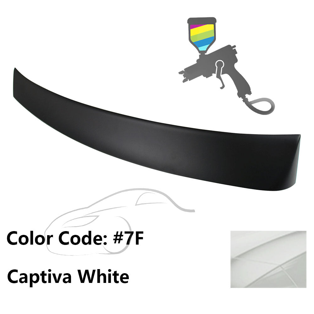 2010 - 2015 Hyundai Elantra OE Style Rear Roof Spoiler ABSPainted 7F Captiva WhiteIkon Motorsports