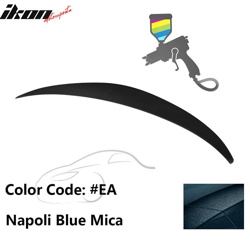 2010 - 2015 Hyundai Elantra OE Style Rear Trunk Spoiler ABSPainted EA Napoli Blue MicaIkon Motorsports