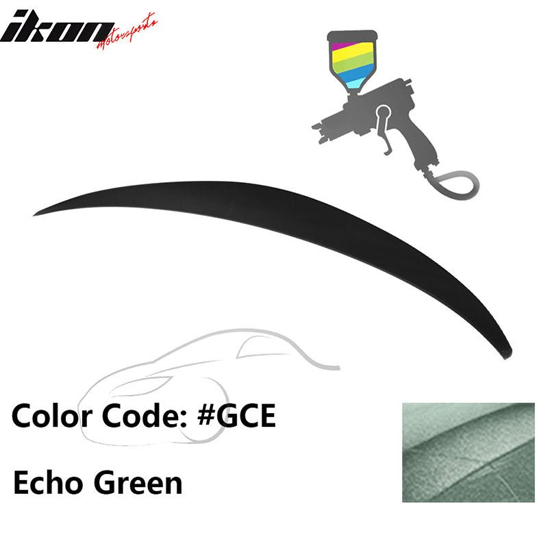 2010 - 2015 Hyundai Elantra OE Style Rear Trunk Spoiler ABSPainted GCE Echo GreenIkon Motorsports