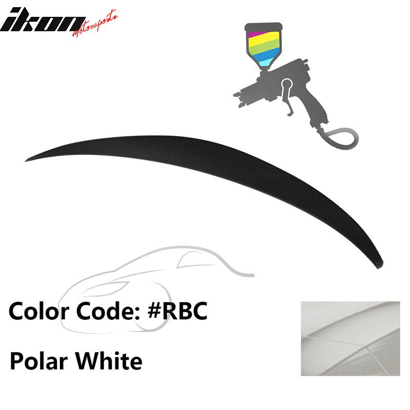 2010 - 2015 Hyundai Elantra OE Style Rear Trunk Spoiler ABSPainted RBC Polar WhiteIkon Motorsports
