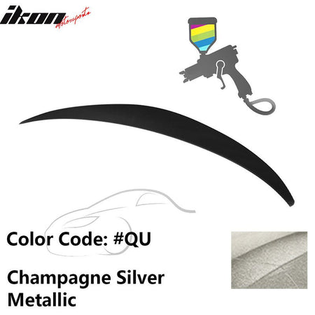 2010 - 2015 Hyundai Elantra OE Style Rear Trunk Spoiler ABSPainted QU Champagne Silver MetallicIkon Motorsports